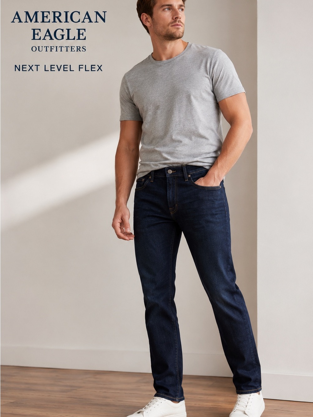 American Eagle Next Level Flex Jeans Men’s 30x32 Dark Wash Slim Straight Stretch